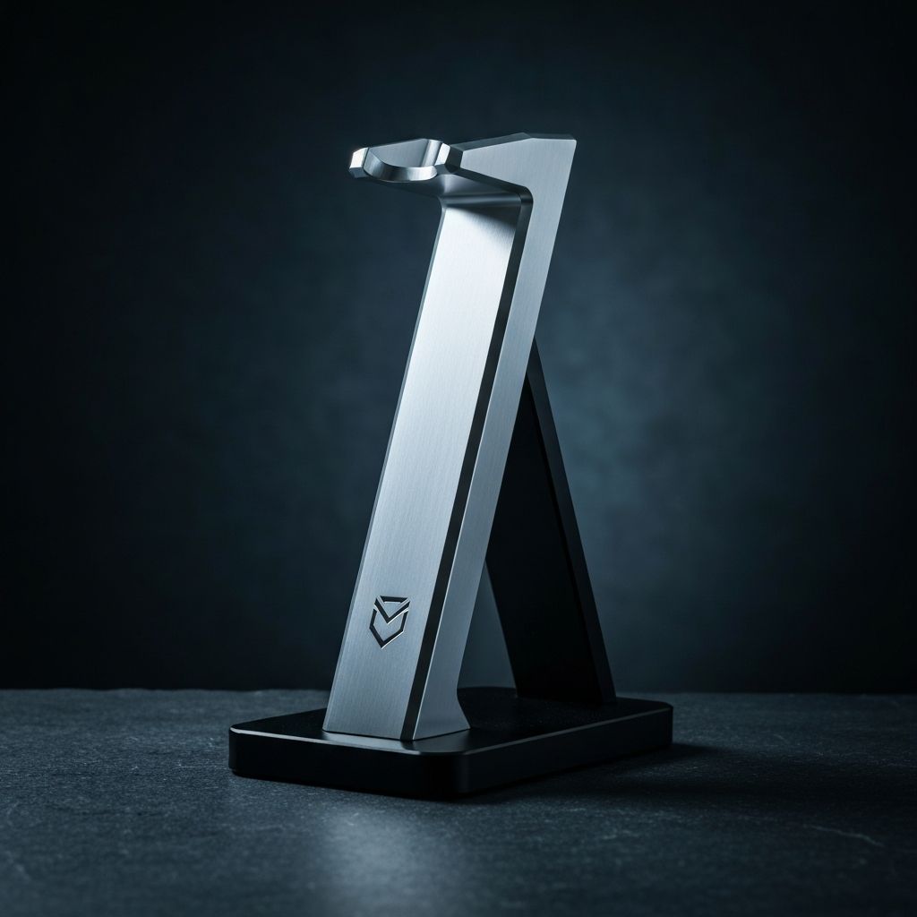 Aluminum headphone stand